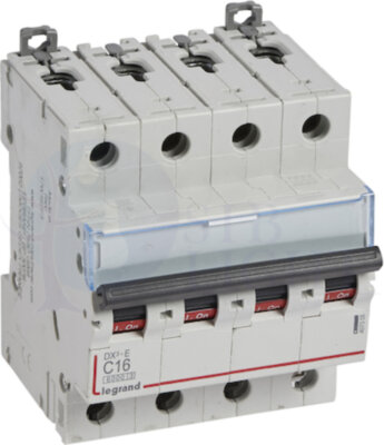 Автомат 4P 16А DX3-E (6 кА, C) Legrand 407305