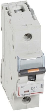 Автомат 1P 16А DX3 (25 кА, D) Legrand 409807