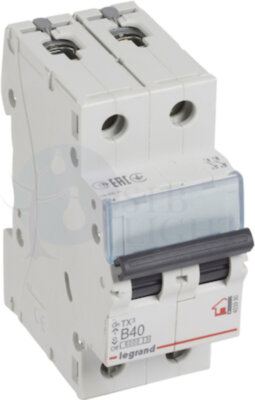 Автомат 2P 40А TX3 (10 кА, B) Legrand 403990