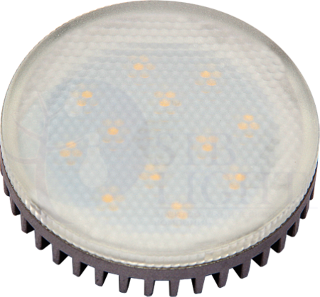 Лампа светодиодная (LED) «таблетка» d75мм GX53 100  12Вт 220-230В матовая нейтральная холодно-белая 5000К Jazzway 1029096