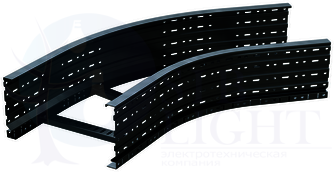 Угол лестничный 45 градусов 100x500, R660, горячий цинк DKC ДКС ULC615HDZ