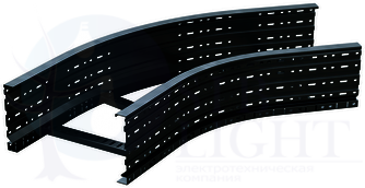 Угол лестничный 45 градусов 100x500, R660, горячий цинк DKC ДКС ULC615HDZ
