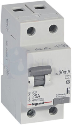 Выключатель дифференциального тока 2P 25А 0.03А RX3 (тип AC) Legrand 402024