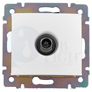 Розетка телевизионная Valena DIY (TV, под рамку, с/у, проходная, белый) Legrand 694291