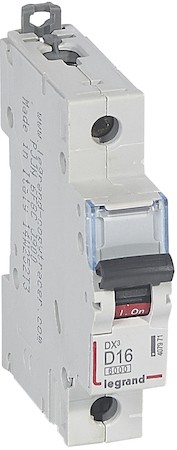 Автомат 1P 16А DX3 (6 кА, D) Legrand 407971