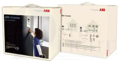 Комплект домофона со станцией вызова, мини, АУ 4,3 с трубкой ABB 2TMA070140N0088