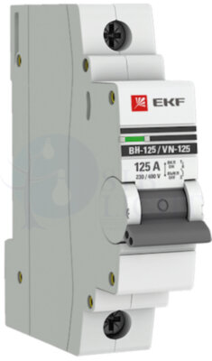 Выключатель нагрузки 1P 125А ВН-125 PROxima EKF SL125-1-125-pro