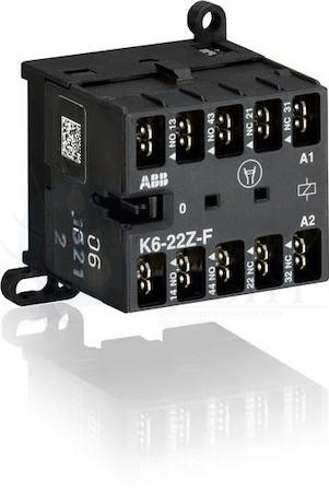 Миниконтактор K6-22-Z -F 3A (400В AC3) катушка 48В АС ABB GJH1211003R0223