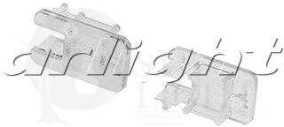 Заглушка под стекло SHELF9 Arlight 017335