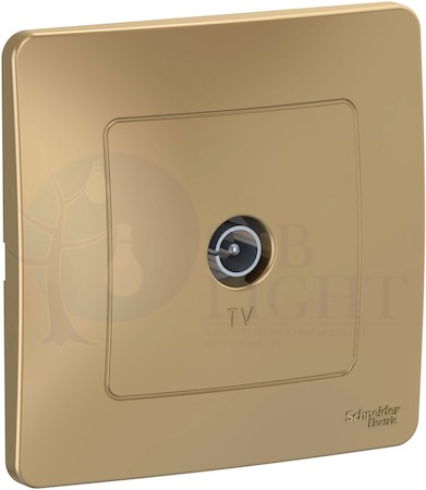 Розетка телевизионная Blanca (TV, в сборе, с/у, титан) Schneider Electric BLNTS000014