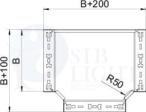 6042034 Т-образная секция 110x200 RTM 120 FT OBO Bettermann 6042034
