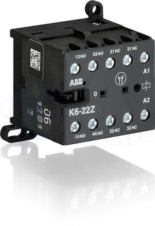 Миниконтактор K6-22-Z 3A (400В AC3) катушка 24В AC ABB GJH1211001R0221