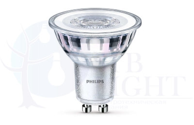 Светодиодная лампа Philips GU10 4.6W = 50W холодный дневной свет  арт. 929001218358