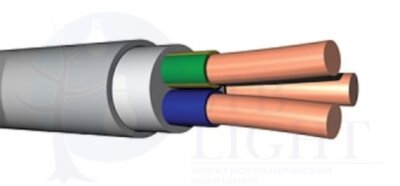 Кабель NYM-J 3x2.5 (ГОСТ, м) Nexans NYM-J 3x2,5