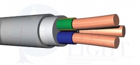 Кабель NYM-J 3x2.5 (ГОСТ, м) Nexans NYM-J 3x2,5