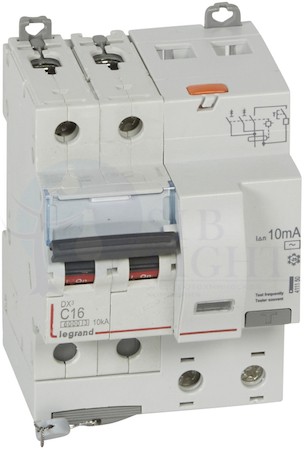 Дифференциальный автомат 2P 16А DX3 (тип AC, 10 кА) Legrand 411150
