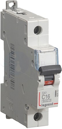 Автомат 1P 16А DX3 (6 кА, C) Legrand 407670