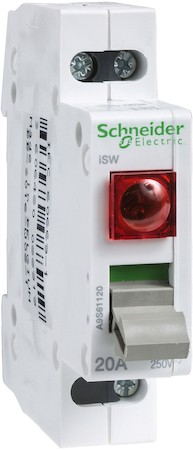 ВЫКЛЮЧАТЕЛЬ НАГРУЗКИ С ИНДИКАТОРОМ iSW 1П 20A КРАС Schneider Electric A9S61120