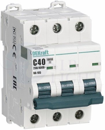 Автомат 3P 25А ВА-105 (10 кА, B) DEKraft 13131DEK