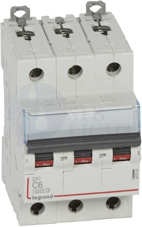 Автомат 3P 6А DX3 (10 кА, C) Legrand 407855