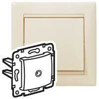 Розетка телевизионная Valena DIY (TV, под рамку, с/у, слоновая кость) Legrand 695618