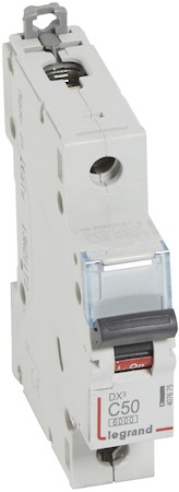 Автомат 1P 50А DX3 (10 кА, C) Legrand 407675