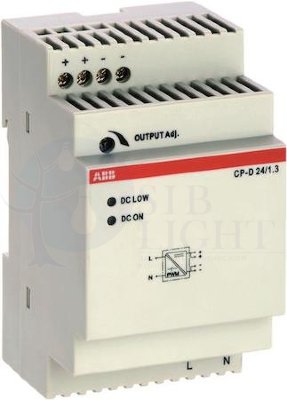 Блок питания CP-D 24/1.3 (регулир. вых. напряж) вход 90-265В AC / 120-370В DC, выход 24В DC /1.3A ABB 1SVR427043R0100
