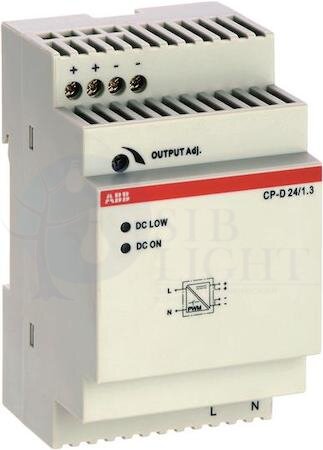 Блок питания CP-D 24/1.3 (регулир. вых. напряж) вход 90-265В AC / 120-370В DC, выход 24В DC /1.3A ABB 1SVR427043R0100