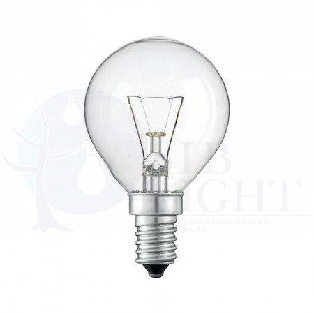 Лампа Stan 25W E14 230V P45 CL 1CT/10X10