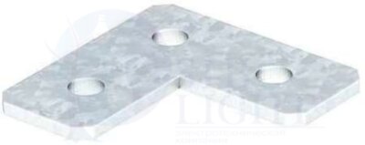 Соединительная пластина L-образная 90x90x40x5 горячий цинк OBO Bettermann 1124653