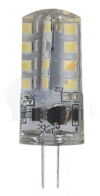Лампа светодиодная LED 3Вт JC 2700К G4 теплый капсула 12V ERA Б0033193
