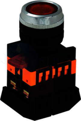 Кнопка ABLFS-22 желтый d22мм неон/240В 1з+1р ИЭК IEK BBT30-ABLFS-K05