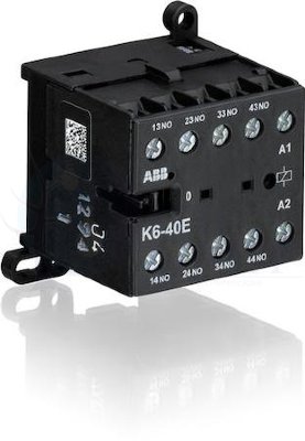 Миниконтактор K6-40-E 3A (400В AC3) катушка 400В АС ABB GJH1211001R8405