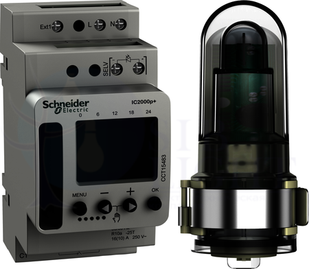 СУМЕРЕЧНЫЙ ВЫКЛ-ЛЬ IC2000p+ програм. c уличным датчиком освещенности Schneider Electric CCT15483