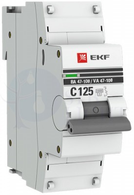 Автоматический выключатель 1P 10А (D) 10kA ВА 47-100 PROxima EKF mcb47100-1-10D-pro