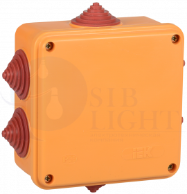Коробка распаячная огнестойкая ПС 100х100х50мм 4P 10мм2 IP55 6 вводов IEK