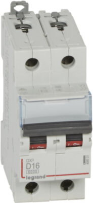 Автомат 2P 16А DX3 (10 кА, D) Legrand 408031