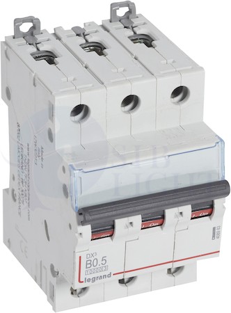 Автомат 3P 0.5А DX3 (16 кА, B) Legrand 408983