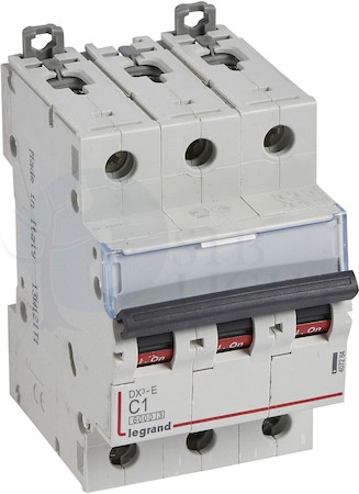 Автомат 3P 1А DX3-E (6 кА, C) Legrand 407284