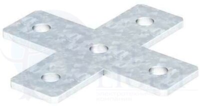 Соединительная пластина X-образная 150x150x40x5 горячий цинк OBO Bettermann 1124657