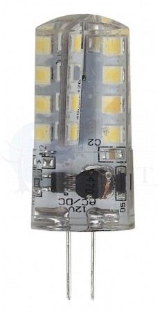 Лампа светодиодная LED 3Вт JC 4000К G4 нейтральный капсула 12V ERA Б0033194