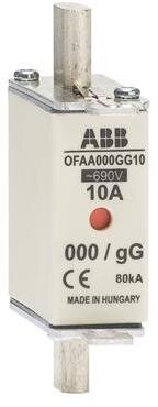 Предохранитель OFAA000GG16 16A тип gG размер000, до 690В ABB 1SCA022661R8680
