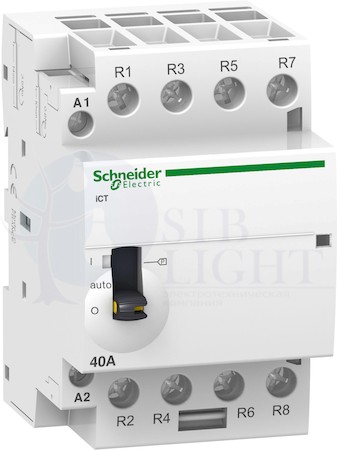 МОДУЛЬНЫЙ КОНТАКТОР С РУЧНЫМ УПРАВЛЕНИЕМ iCT63A 4Н Schneider Electric A9C21864