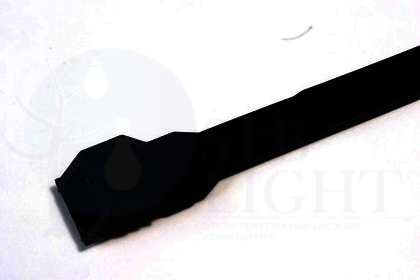 Хомут PL12, плоский замок, черный 9х180 DKC (100 шт) ДКС 26451