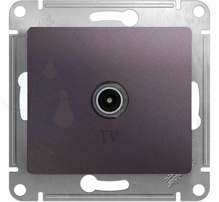 GLOSSA TV РОЗЕТКА проходная 4DB, механизм, СИРЕНЕВЫЙ ТУМАН Schneider Electric GSL001492