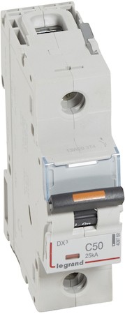 Автомат 1P 50А DX3 (25 кА, C) Legrand 409760