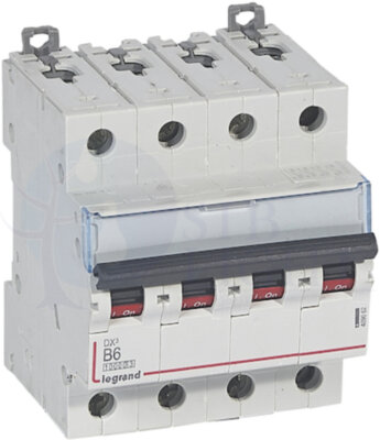 Автомат 4P 6А DX3 (16 кА, B) Legrand 409062