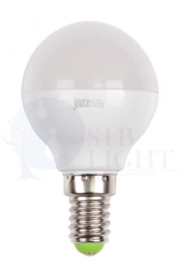 Лампа светодиодная (LED) «шар» d45мм E14 180  7Вт 220-240В матовая нейтральная холодно-белая 5000К Jazzway 1027870-2
