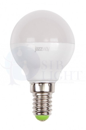 Лампа светодиодная (LED) «шар» d45мм E14 180  7Вт 220-240В матовая нейтральная холодно-белая 5000К Jazzway 1027870-2
