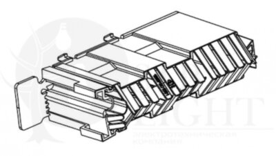 Кабельная крышка для XR00 ABB 1SEP408496R0001